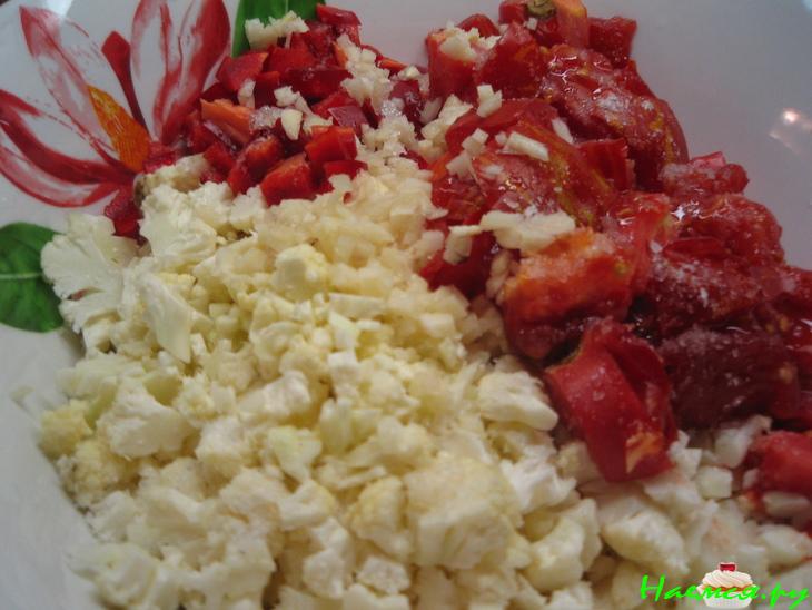 Салат "Цветная капуста" (по простому)