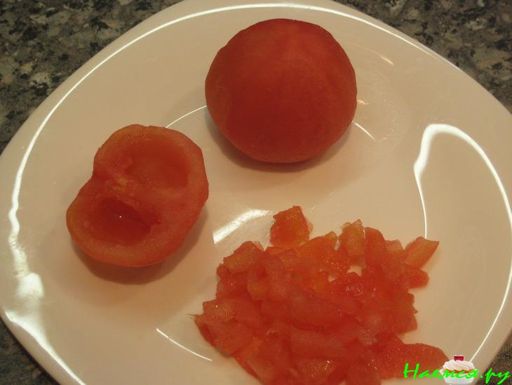 Сырный террин с помидорами