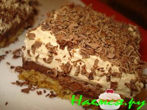 Кофейно-ореховые пирожные с трюфельной прослойкой