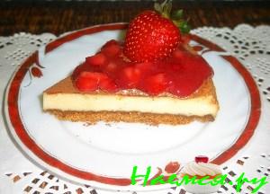 Чизкейк с клубничкой