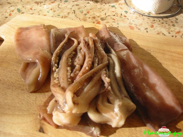 Острый салат 'Кальмар' Острый салат 'Кальмар'