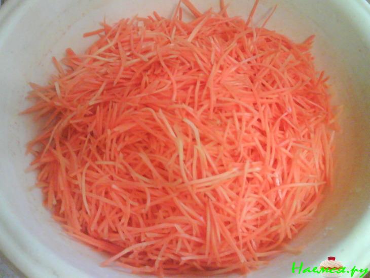 Хе из моркови с баклажанами Хе из моркови с баклажанами