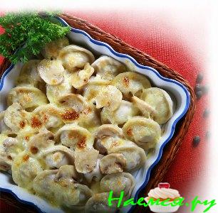 Пельмени с грибами
