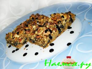 Геркулесовый пирог с яблоками и черносливом Геркулесовый пирог с яблоками и черносливом