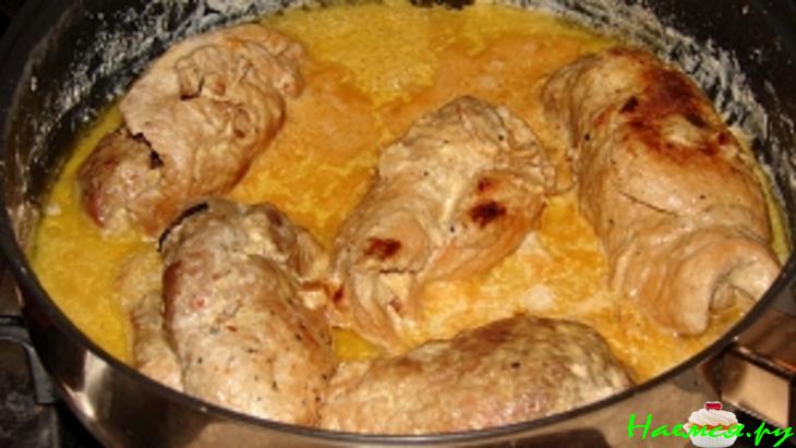 Свинина с горчицей в сметане по-домашнему