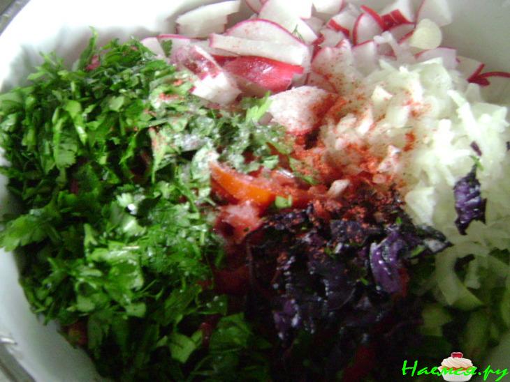 Салат овощной "Летний" Салат овощной "Летний"