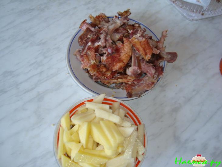 Супчик гороховый со шкварками "Мамин"