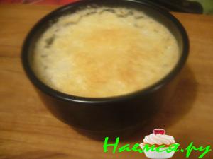 Запечённый чайный крем