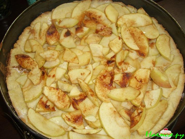 Песочный пирог с заварным кремом и яблочком!!! Песочный пирог с заварным кремом и яблочком!!!