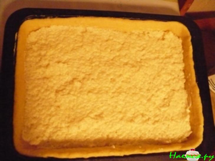 Открытый яблочно-рисово-лимонно-ореховый пирог