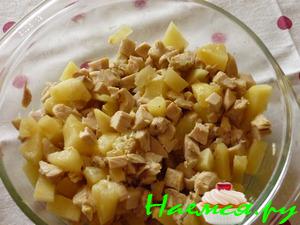 Диетический куриный салат
