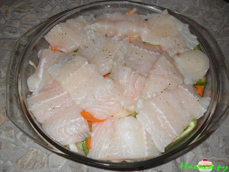 Рыба в сливочном соусе с картофелем