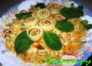 Блинчатый салат