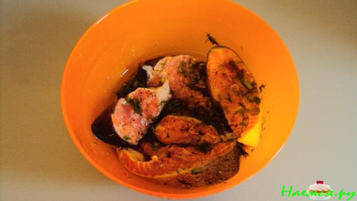 Рыба в красном вине