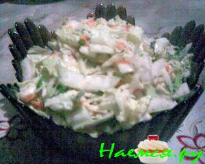 Нежный салат с черной редькой