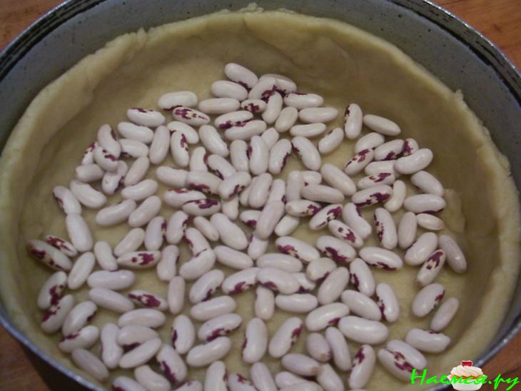 Флан с грибами и луком