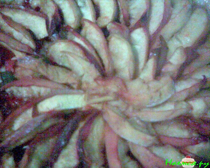 Постный фруктовый пирог из дрожжевого теста (с нектаринами)