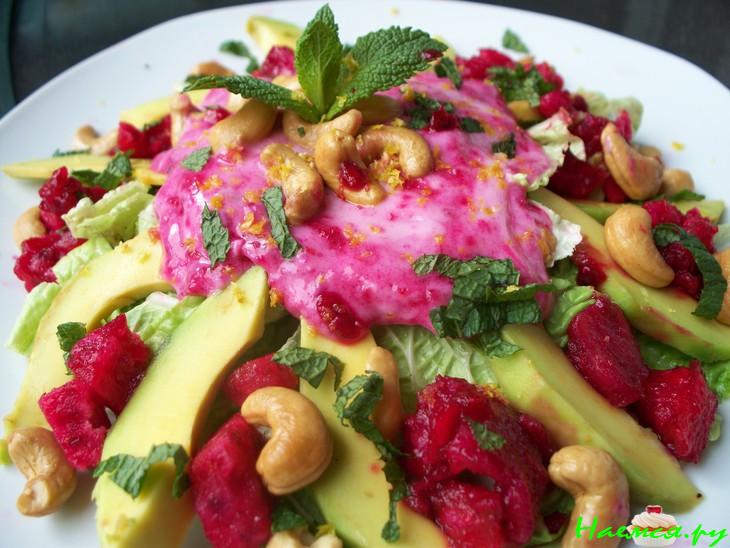 Салат фруктовый с кактусовой грушей!