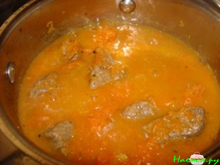 Говядина, тушенная с тыквой Говядина, тушенная с тыквой