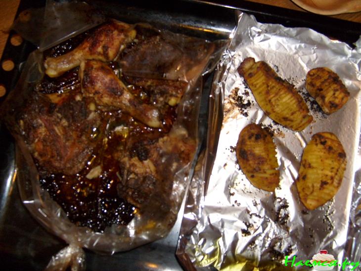 Картошка-гармошка с цыпленком