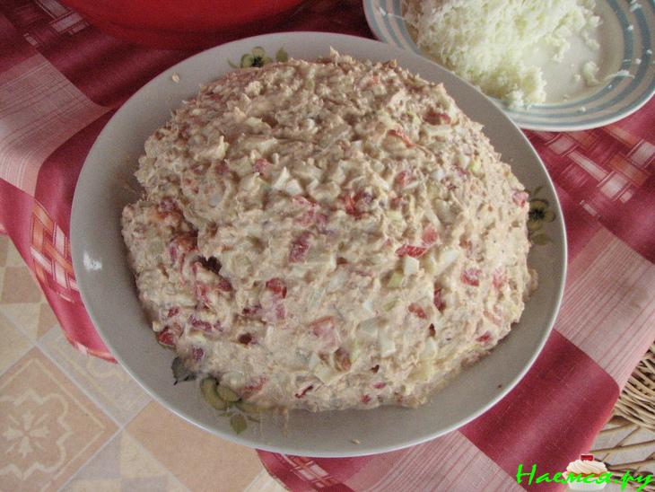 Салат с тунцом "Футбол"