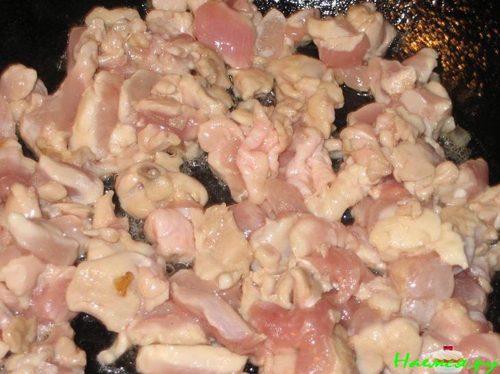 Конвертики с курицей и белыми грибами