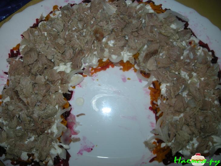 Салат слоеный «Радуга» Салат слоеный «Радуга»