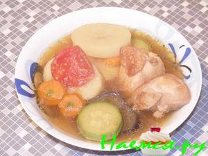 Жаркое из курицы с овощами