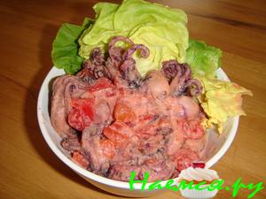 Осьминожки в томатно-сливочном соусе