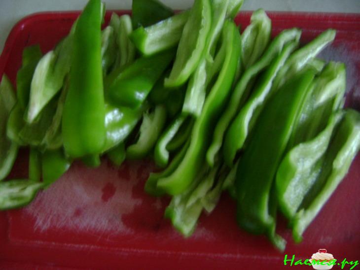 Баклажаны по-корейски с болгарским перцем