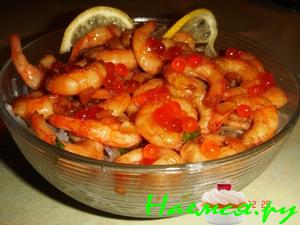 Фунчоза с креветками