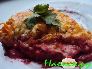 Овощи под сырным соусом