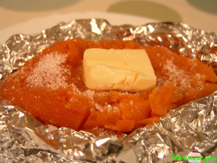 Сладкий картофель в фольге