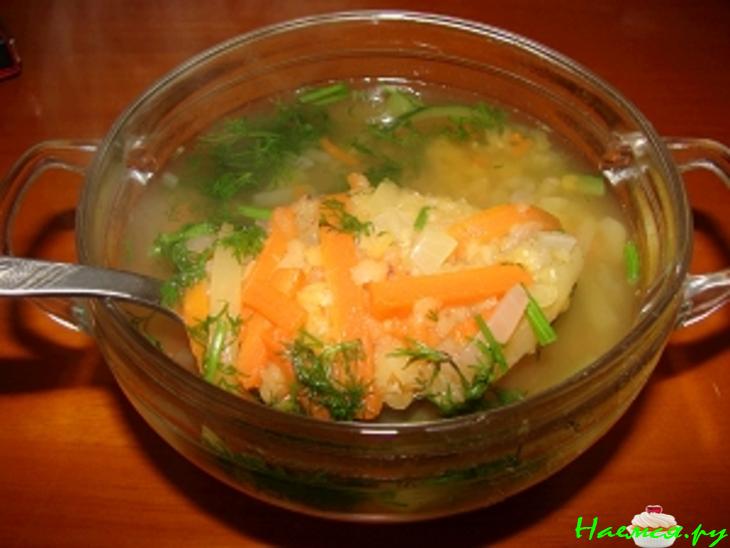 Суп из чечевицы и овощей