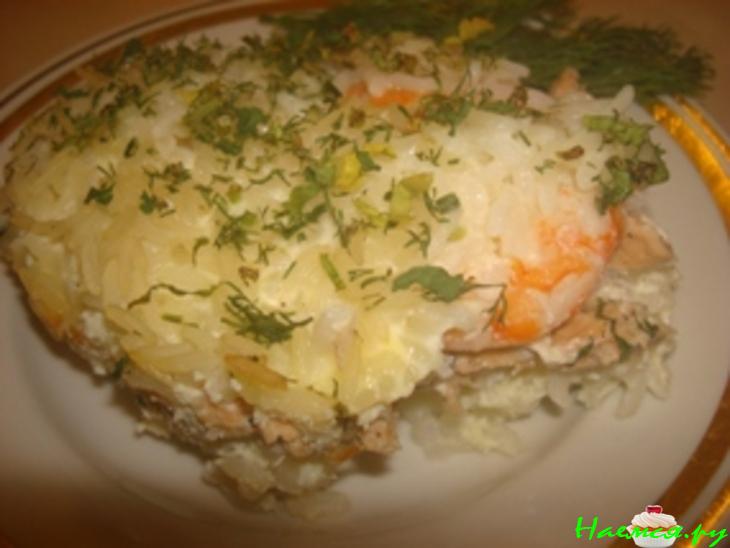 Запеканка "Морские мотивы"