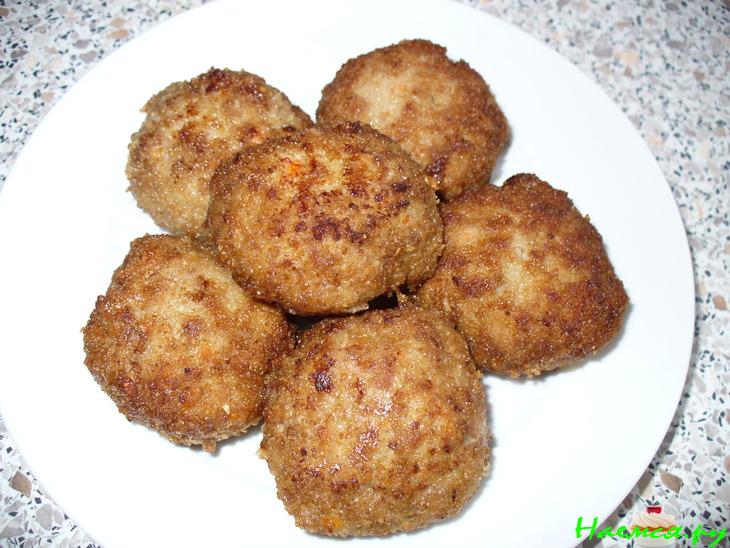 Котлеты из Индейки с Ячневой Кашей