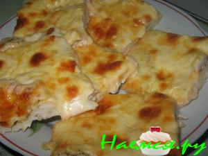 Куриная отбивная в майонезе с чесноком