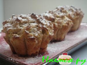 Яблочно-овсяные маффины на кефире