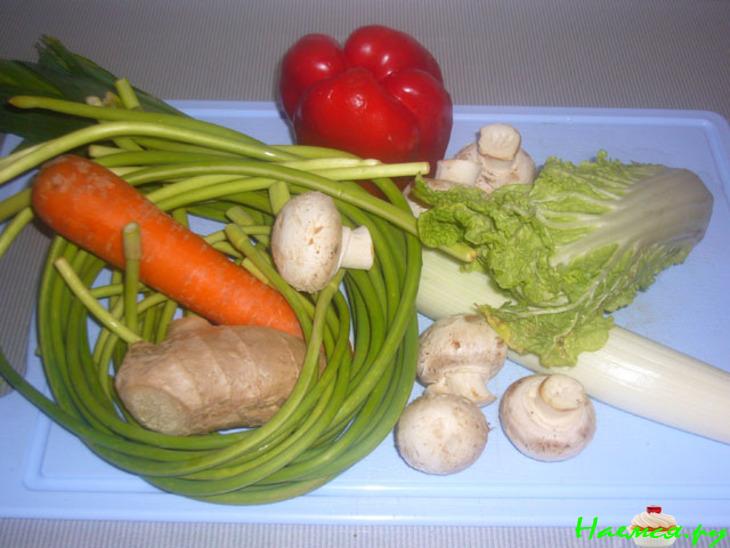 Куриные грудки в овощах в китайском стиле