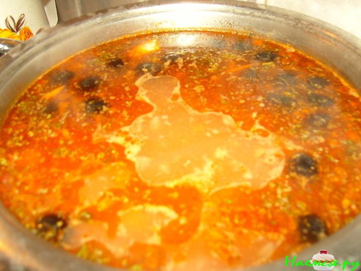 Суп с черными оливами