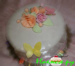 Торт к дню рождения мамы. (тренировка)