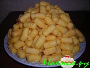 Чак-чак из кукурузных палочек