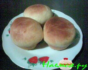 Постные булочки с рыбной икрой (икра минтая)