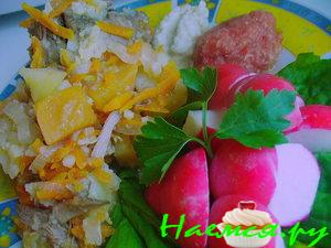 Мясо с овощами (говядина)