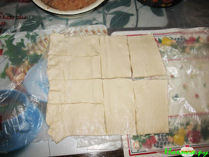 Бурекасы или слоённые пирожки с картошкой. Вариант 2: слоённые пирожки с мясом