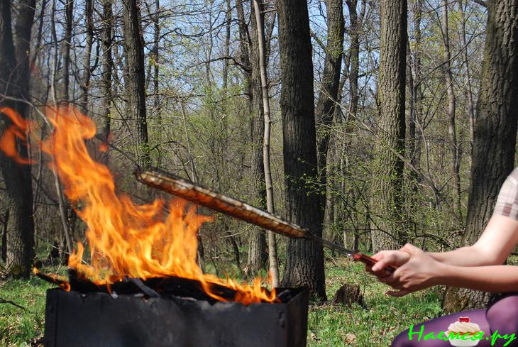 Хачапури на костре