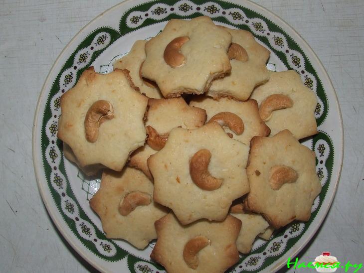 Лимонное печенье с орехами кешью