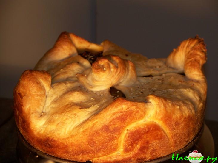 Пирог грибно-овощной мой вариант 