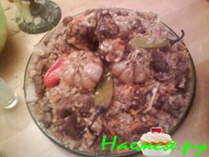 Плов по-Фергански с салатом