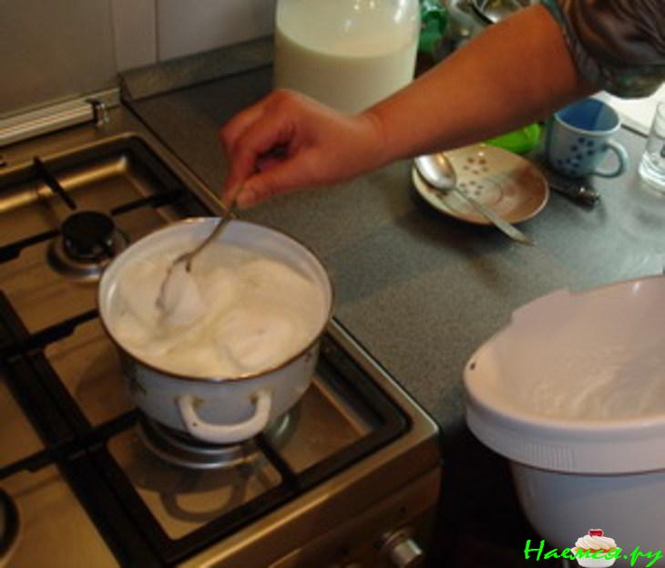 Молочный сладкий суп с клецками